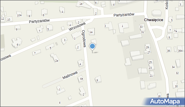 Chwalęcice, Ogrodowa, 3, mapa Chwalęcice