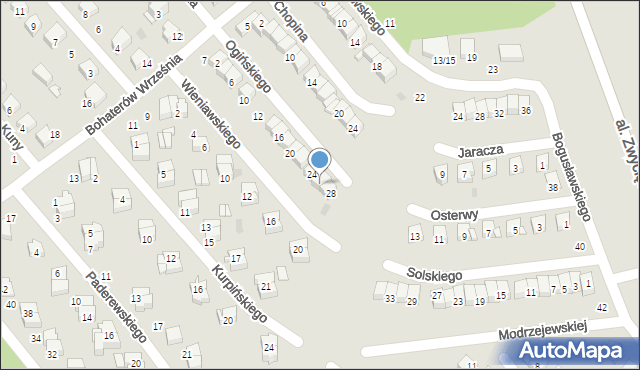 Ciechanów, Ogińskiego Michała Kleofasa, 26, mapa Ciechanów