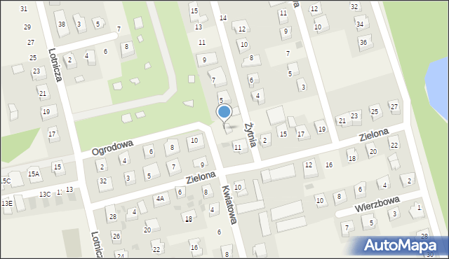 Cieplewo, Ogrodowa, 12, mapa Cieplewo