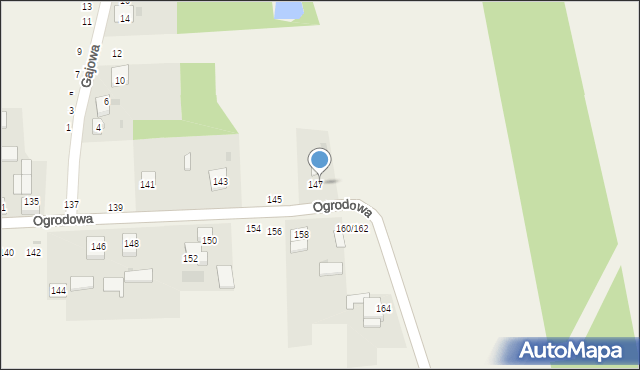 Cykarzew Północny, Ogrodowa, 149, mapa Cykarzew Północny