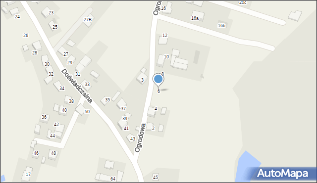 Czarków, Ogrodowa, 6, mapa Czarków