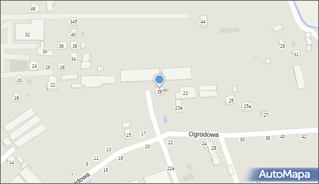 Czchów, Ogrodowa, 19, mapa Czchów