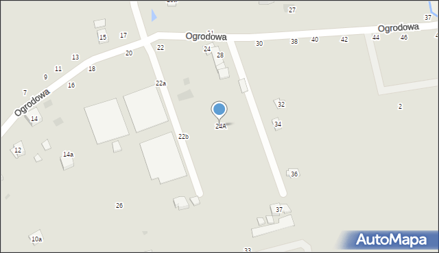 Czchów, Ogrodowa, 24A, mapa Czchów