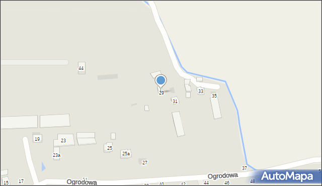 Czchów, Ogrodowa, 29, mapa Czchów