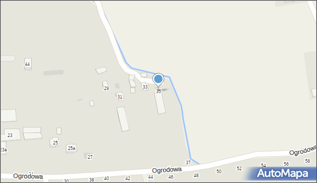 Czchów, Ogrodowa, 35, mapa Czchów