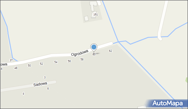 Czchów, Ogrodowa, 60, mapa Czchów