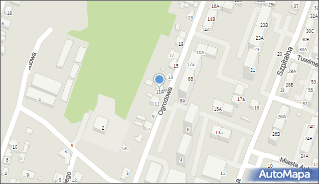 Czeladź, Ogrodowa, 11A, mapa Czeladź