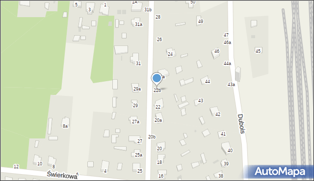 Czeremcha, Ogrodowa, 22b, mapa Czeremcha