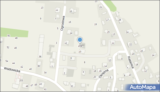 Czernichów, Ogrodowa, 10a, mapa Czernichów