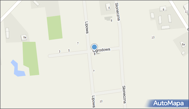 Dalików, Ogrodowa, 8, mapa Dalików