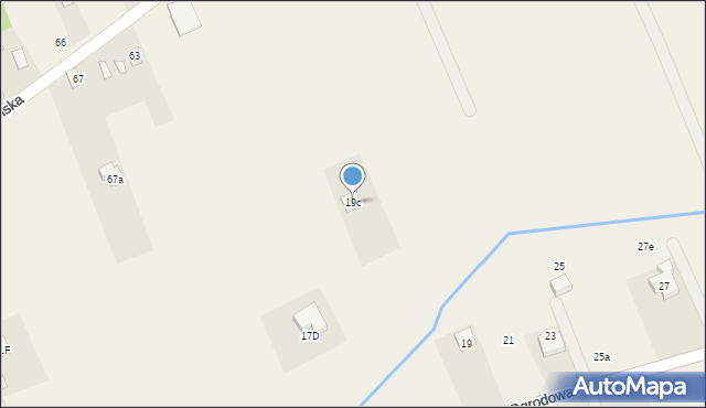 Dobiesz, Ogrodowa, 19c, mapa Dobiesz