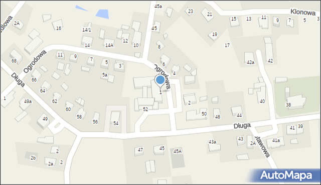 Dobrcz, Ogrodowa, 1, mapa Dobrcz