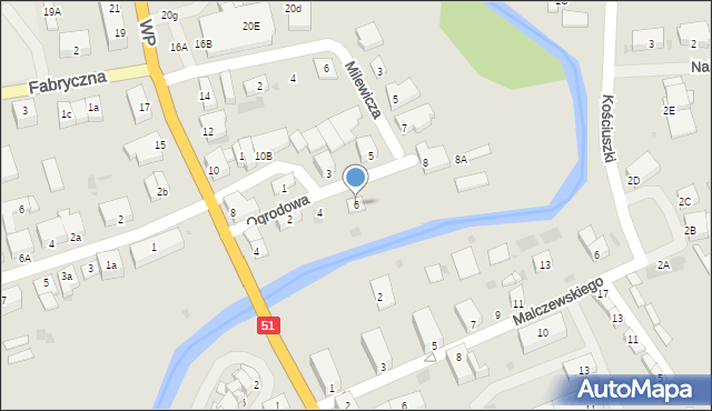 Dobre Miasto, Ogrodowa, 6, mapa Dobre Miasto