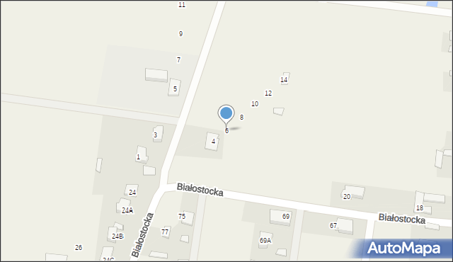 Dobrzyniewo Duże, Ogrodowa, 6, mapa Dobrzyniewo Duże