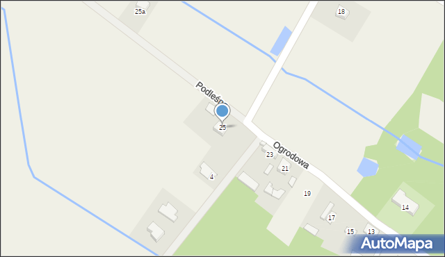 Drochów Dolny, Ogrodowa, 25, mapa Drochów Dolny