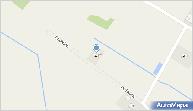 Drochów Dolny, Ogrodowa, 25a, mapa Drochów Dolny