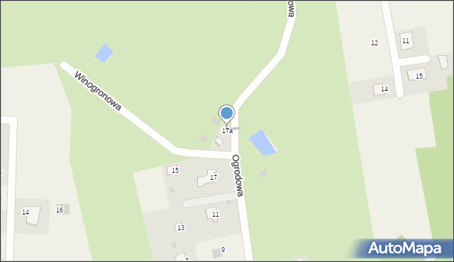 Drzewce, Ogrodowa, 17a, mapa Drzewce