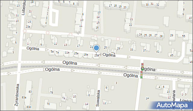 Elbląg, Ogólna, 23a, mapa Elbląga