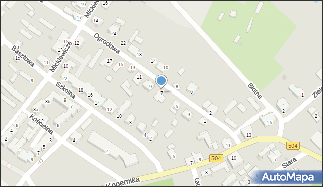 Frombork, Ogrodowa, 7, mapa Frombork