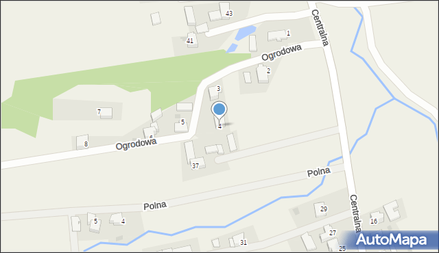 Frydrychowice, Ogrodowa, 4, mapa Frydrychowice