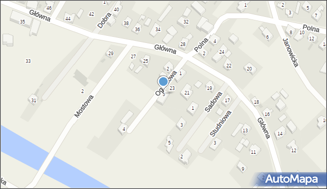 Gajków, Ogrodowa, 5, mapa Gajków