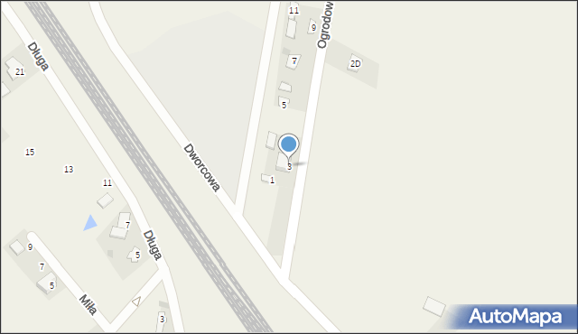 Gąsocin, Ogrodowa, 3, mapa Gąsocin