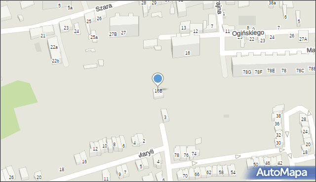 Gdańsk, Ogińskiego Michała Kleofasa, 16B, mapa Gdańska