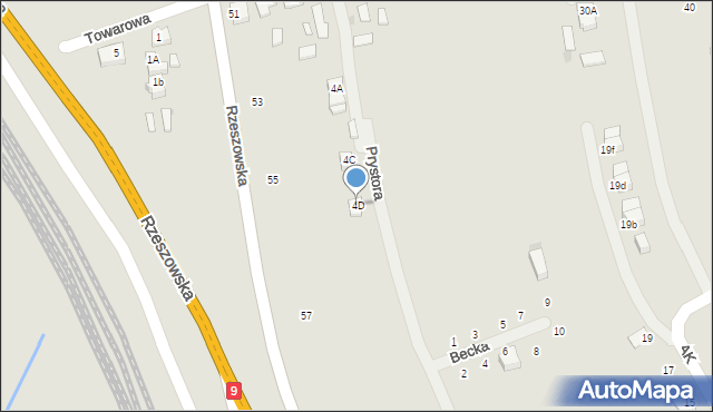 Głogów Małopolski, Ogrodowa, 4D, mapa Głogów Małopolski