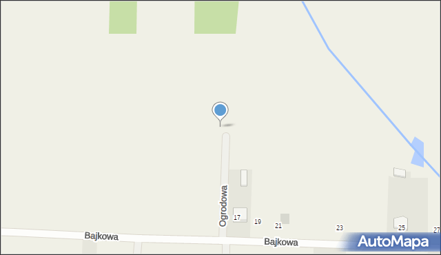 Głosków, Ogrodowa, 1, mapa Głosków