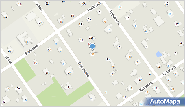 Głosków-Letnisko, Ogrodowa, 10, mapa Głosków-Letnisko