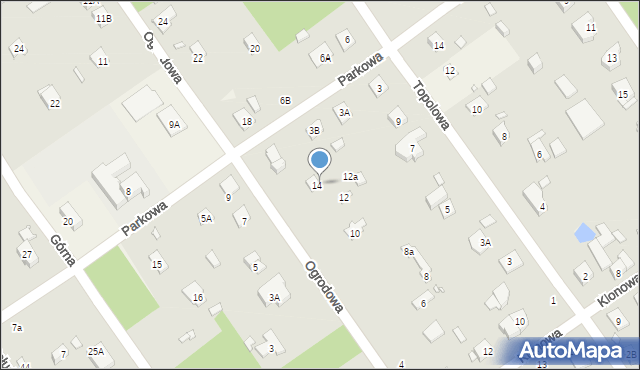 Głosków-Letnisko, Ogrodowa, 16, mapa Głosków-Letnisko