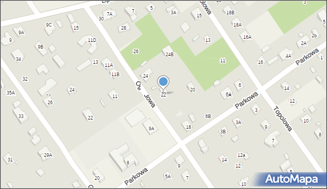 Głosków-Letnisko, Ogrodowa, 22, mapa Głosków-Letnisko