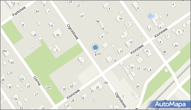 Głosków-Letnisko, Ogrodowa, 4, mapa Głosków-Letnisko