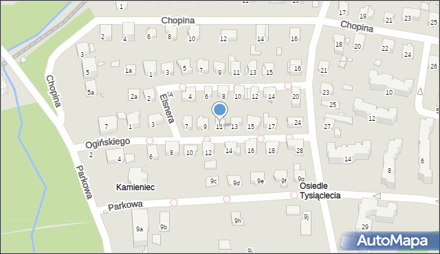 Głuchołazy, Ogińskiego Michała Kleofasa, 11, mapa Głuchołazy