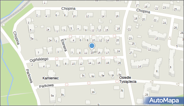 Głuchołazy, Ogińskiego Michała Kleofasa, 13, mapa Głuchołazy