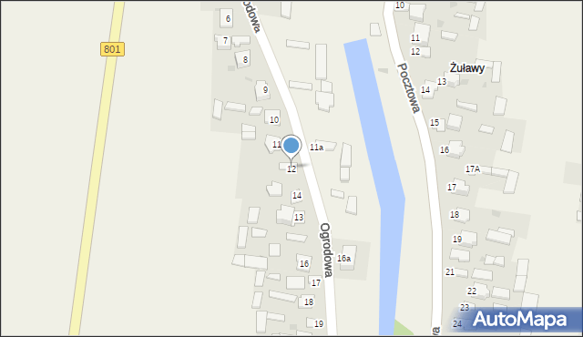 Gołąb, Ogrodowa, 12, mapa Gołąb