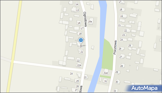 Gołąb, Ogrodowa, 20, mapa Gołąb