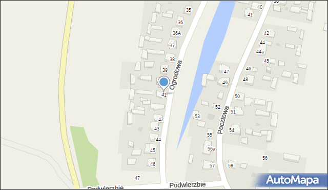 Gołąb, Ogrodowa, 41, mapa Gołąb