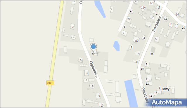 Gołąb, Ogrodowa, 5A, mapa Gołąb