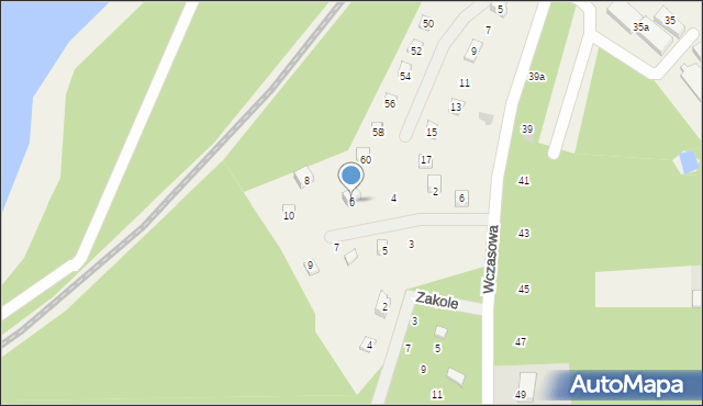 Gołubie, Ogniskowa, 6, mapa Gołubie