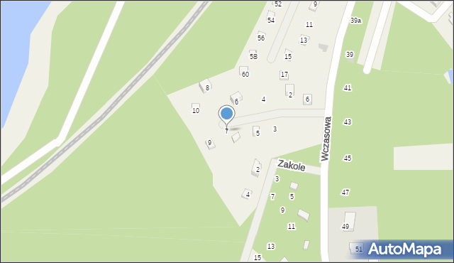 Gołubie, Ogniskowa, 7, mapa Gołubie