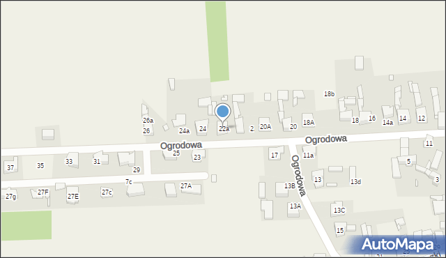 Góra Siewierska, Ogrodowa, 22a, mapa Góra Siewierska