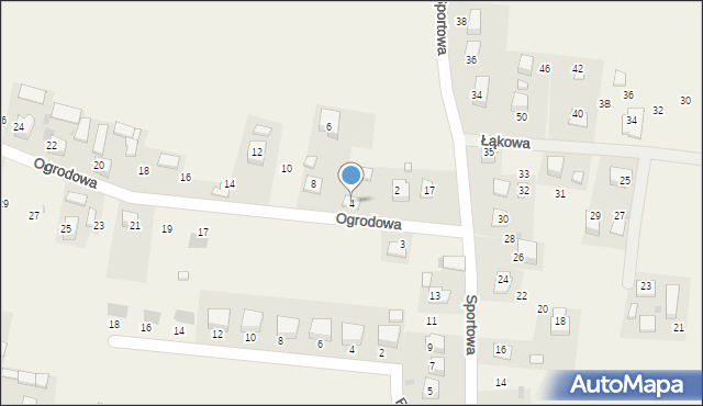 Goszcza, Ogrodowa, 4, mapa Goszcza