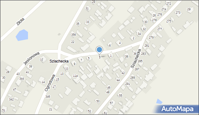 Grębów, Ogrodowa, 3, mapa Grębów