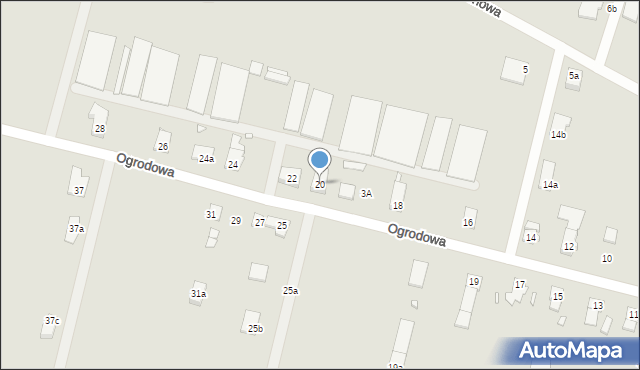 Grodków, Ogrodowa, 20, mapa Grodków