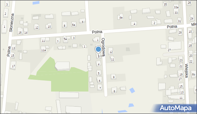 Grodziec, Ogrodowa, 3, mapa Grodziec
