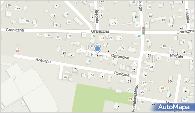 Grodzisk Mazowiecki, Ogrodowa, 7, mapa Grodzisk Mazowiecki