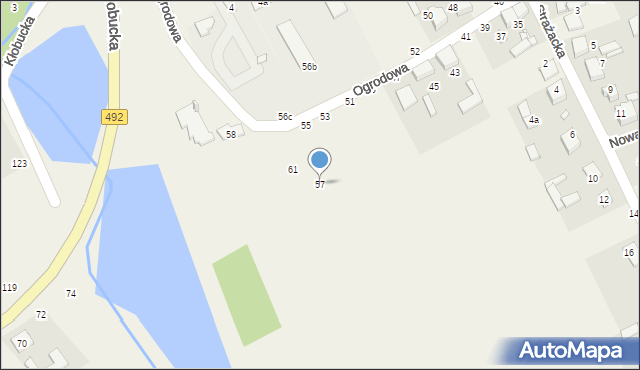 Grodzisko, Ogrodowa, 57, mapa Grodzisko