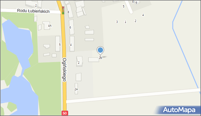 Guzów, Ogińskiego Michała Kleofasa, 2b, mapa Guzów