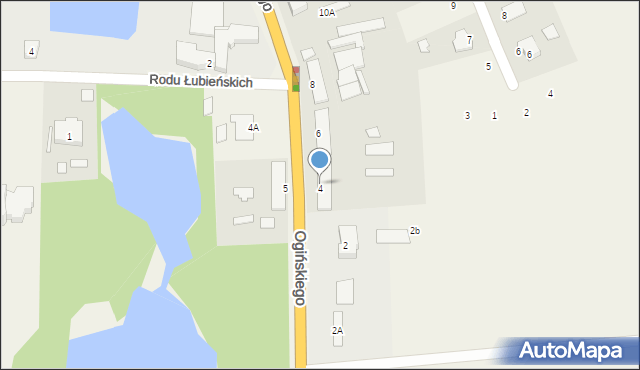 Guzów, Ogińskiego Michała Kleofasa, 4, mapa Guzów